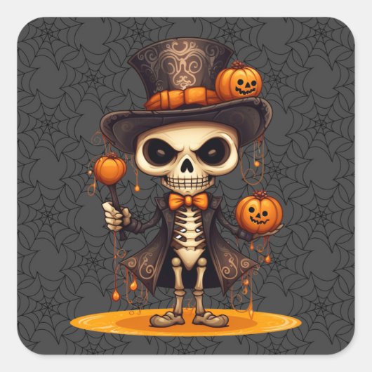 Steampunk Skeleton Stickers (Voorkant)