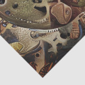 Steampunk Skull Decoupage Tissue Paper Tissuepapier (Detail)