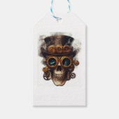 Steampunk Skull Engine Cadeaulabel (Voorkant)