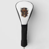 Steampunk Skull Engine Golfheadcover (Voorkant)