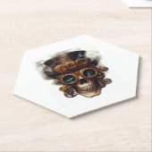Steampunk Skull Engine Kartonnen Onderzetters (Schuin)