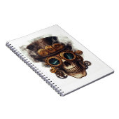 Steampunk Skull Engine Notitieboek (Rechterzijde)