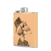 Steampunk Skull Flask Heupfles (Links)