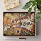 Steampunk Skull Gold-depotpapier Tissuepapier (Geschenk)