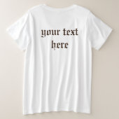 Steampunk Skull Gothic Style Grote Maat T-shirt (Design achterkant)