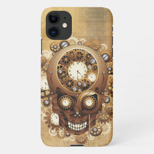 Steampunk Skull Gothic Style iPhone 11 Hoesje