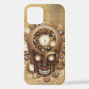 Steampunk Skull Gothic Style iPhone 12 Hoesje