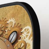 Steampunk Skull Gothic Style Pickleball Paddle (Links Detail)