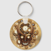Steampunk Skull Gothic Style Sleutelhanger (Voorkant)