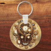 Steampunk Skull Gothic Style Sleutelhanger (Voorkant)
