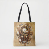 Steampunk Skull Gothic Style Tote Bag (Voorkant)