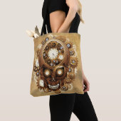 Steampunk Skull Gothic Style Tote Bag (Dichtbij)