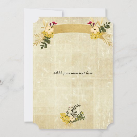 Steampunk Skull Halloween Uitnodigingen (Achterkant)