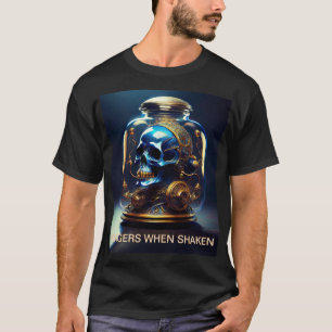 Steampunk Skull in Jar Angers bij het schudden T-shirt