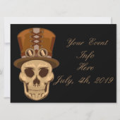 Steampunk Skull in Top Hat Thunder_Cove (Voorkant)