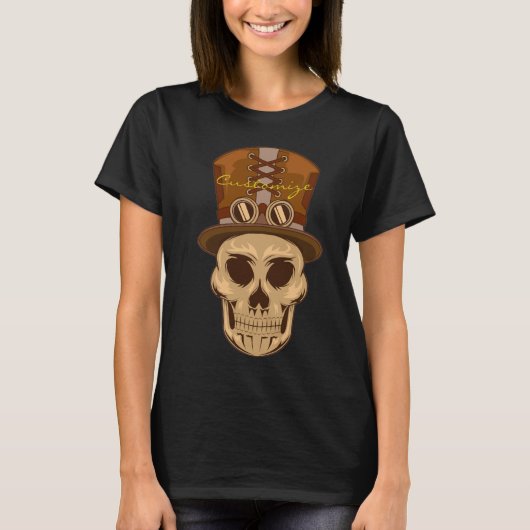 Steampunk Skull in Top Hat Thunder_Cove (Voorkant)