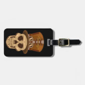 Steampunk Skull in Top Hat Thunder_Cove Bagagelabel (Voorkant horizontaal)