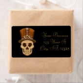 Steampunk Skull in Top Hat Thunder_Cove Etiket (Insitu)