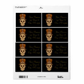 Steampunk Skull in Top Hat Thunder_Cove Etiket (Full Sheet)
