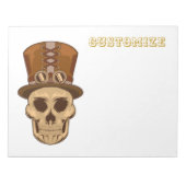 Steampunk Skull in Top Hat Thunder_Cove Journal Notitieblok (Voorkant)