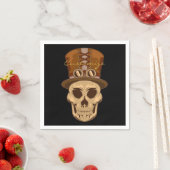 Steampunk Skull in Top Hat Thunder_Cove Servet (Insitu)