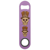 Steampunk Skull in Top Hat Thunder_Cove Speed Flessenopener (Achterkant)