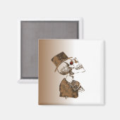 Steampunk Skull Magneet (Voorkant / Achterkant)
