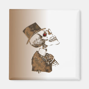 Steampunk Skull Magneet