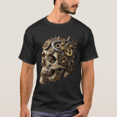 Steampunk Skull Mechanics T-shirt (Voorkant)