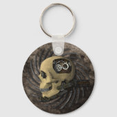 Steampunk Skull Sleutelhanger (Voorkant)