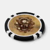 Steampunk Skull  Stijl poker_chips Pokerchips (Enkel)