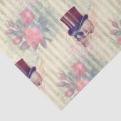 Steampunk Skulls en Rozen ontkoppelen Tissuepapier (Detail)