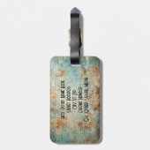 Steampunk Sloth Custom Luggage Tag Bagagelabel (Achterkant verticaal)