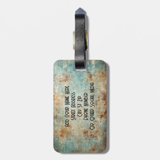 Steampunk Sloth Custom Luggage Tag Bagagelabel (Achterkant verticaal)