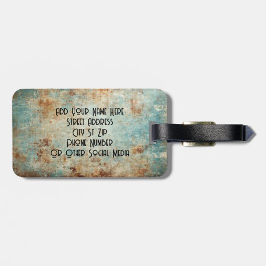 Steampunk Sloth Custom Luggage Tag Bagagelabel (Achterkant horizontaal)