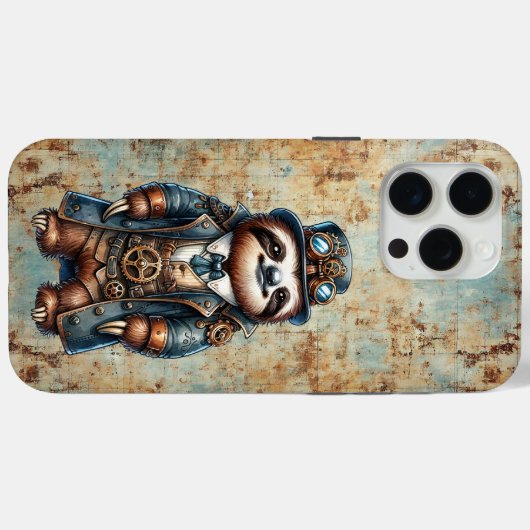 Steampunk Sloth iPhone / iPad case (Achterkant (horizontaal))