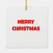 Steampunk sneeuwman ornament, keramisch ornament (Achterkant)