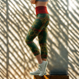 Steampunk Sneeuwvlok Rood en Groene Tartan