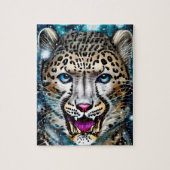 Steampunk Snow Leopard Legpuzzel (Verticaal)