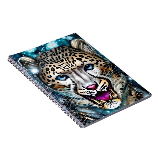 Steampunk Snow Leopard Notitieboek (Rechterzijde)