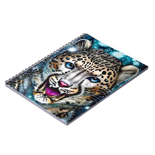 Steampunk Snow Leopard Notitieboek (Linkerzijde)