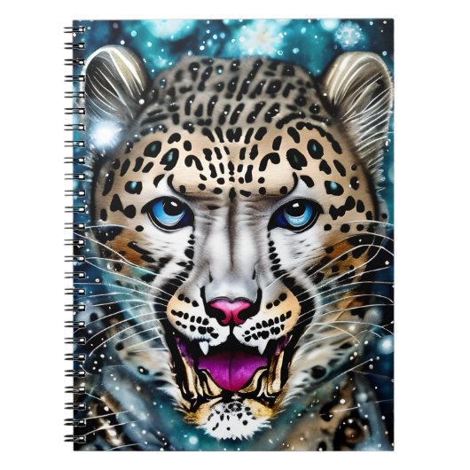 Steampunk Snow Leopard Notitieboek (Voorkant)