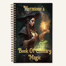 Steampunk Sorceress Cutomisable Recipe Notitieboek