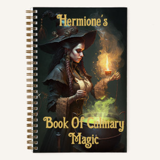 Steampunk Sorceress Cutomisable Recipe Notitieboek