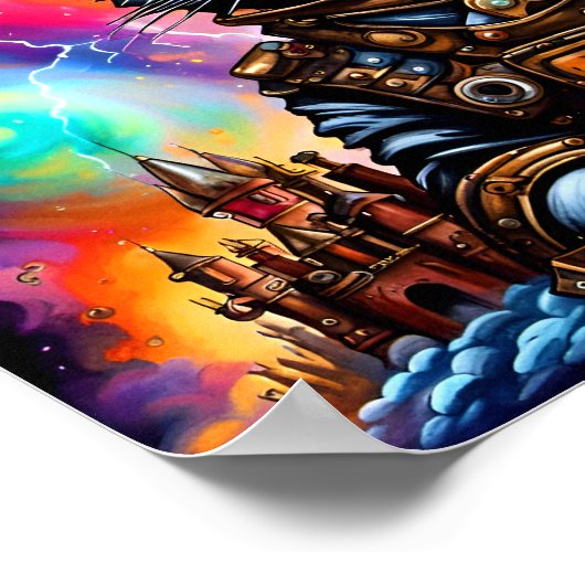 Steampunk Space Cat I Poster (Hoek)