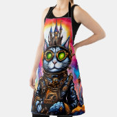 Steampunk Space Cat I Schort (Insitu)