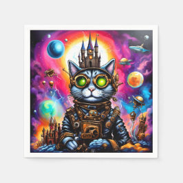 Steampunk Space Cat I Servet