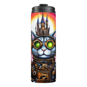Steampunk Space Cat I Thermosbeker