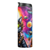 Steampunk Space Cat I Thermosbeker (Geroteerd rechts)
