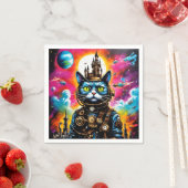 Steampunk Space Cat II Servet (Insitu)
